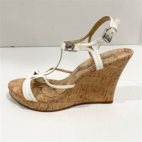 michael kors cicely cork wedge|michael kors wedges for women.